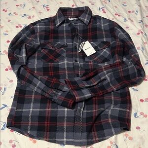 NWT Men’s Sperry plaid button down